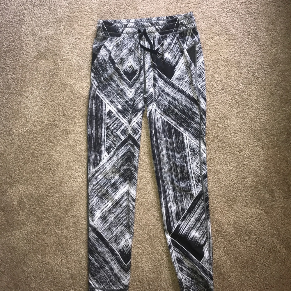 lululemon athletica Black & White Geometric Joggers
